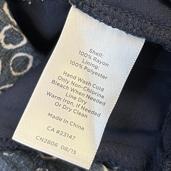 NWT Talbots Navy and White Cropped Jumpsuit Size 2P - Picture 10 of 11